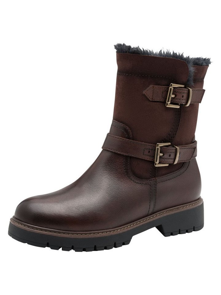 tamaris TOUCH-IT aus Leder kein Absatz 1-26820-45 Winterstiefelette TOUCH-IT