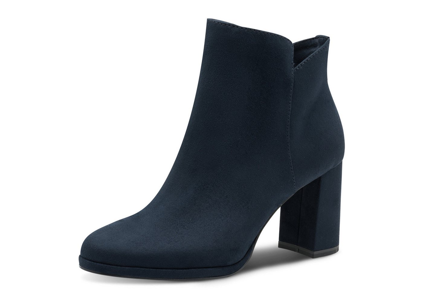 tamaris Stiefelette, Blockabsatz, Abendschuh, Festtagsschuh in veganer Verarbeitung