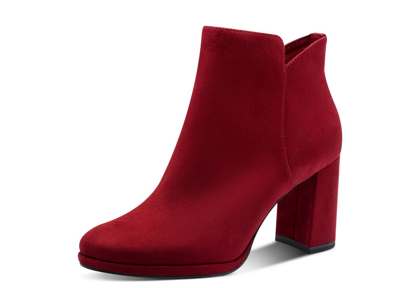 tamaris Stiefelette, Blockabsatz, Abendschuh, Festtagsschuh in veganer Verarbeitung