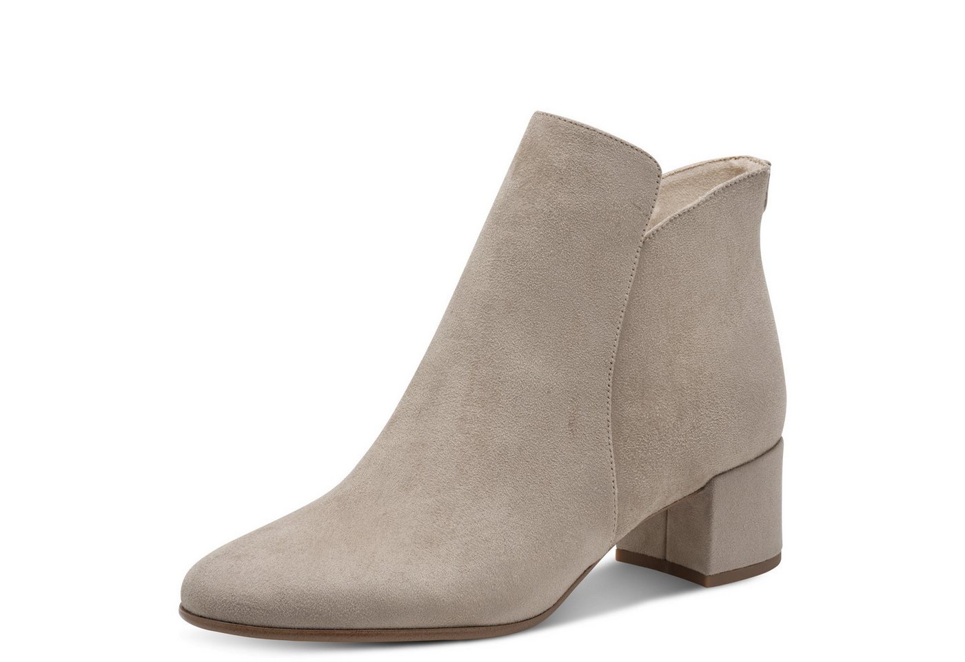 tamaris Stiefelette, Blockabsatz, Basicstiefelette in veganer Verarbeitung, schmale Form