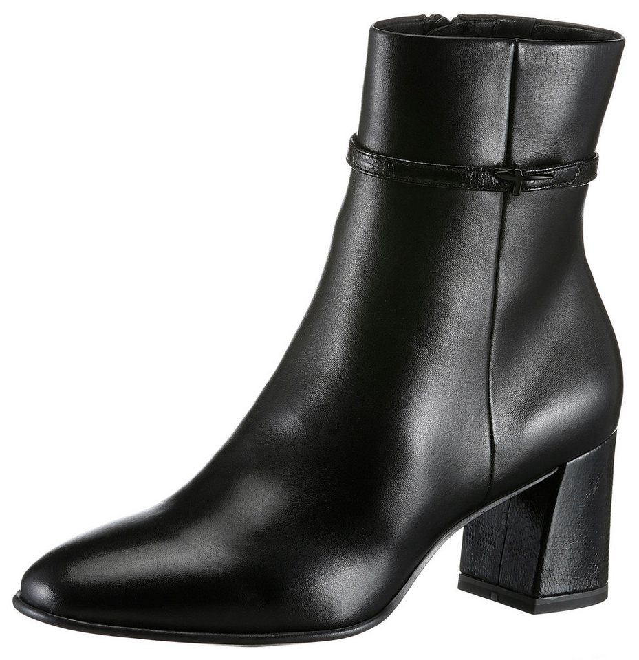 tamaris Stiefelette, Blockabsatz, Businessschuh, Abendschuh mit elegantem Zierriemchen