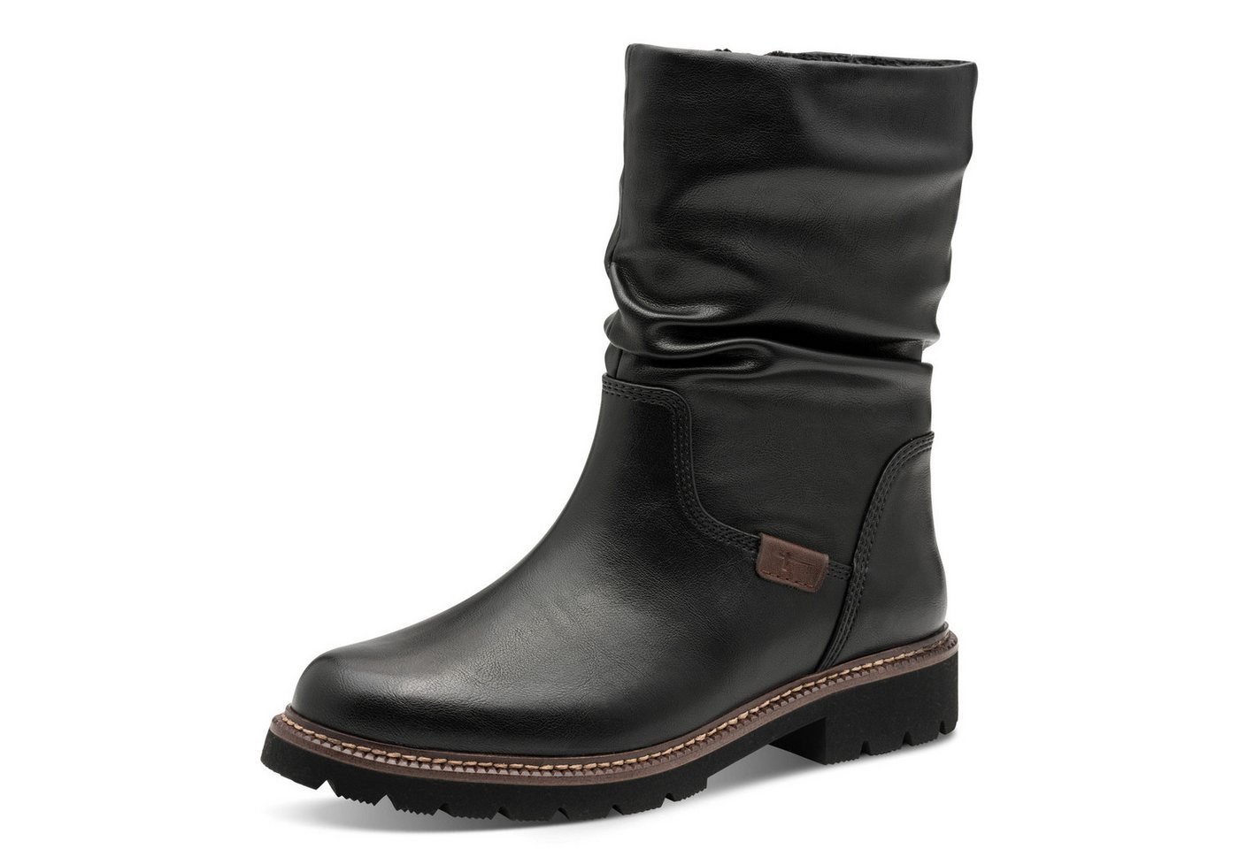 tamaris Stiefelette, Blockabsatz, Kurzstiefel, Boots in veganer Verarbeitung