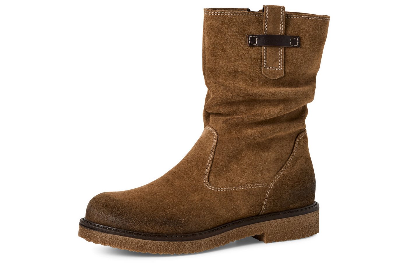 tamaris Stiefelette, Blockabsatz, Kurzstiefel mit praktischem Innenreißverschluss