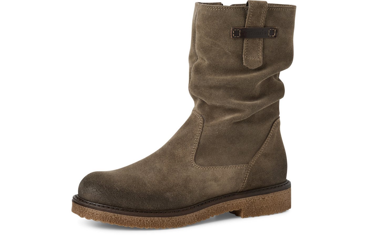 tamaris Stiefelette, Blockabsatz, Kurzstiefel mit praktischem Innenreißverschluss