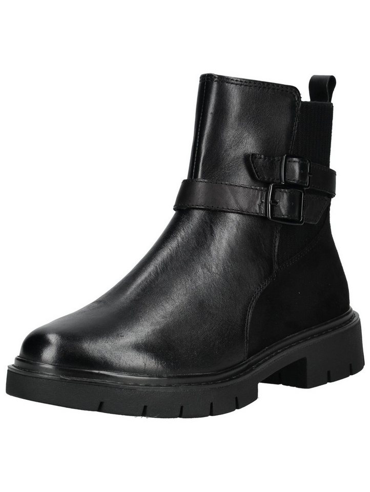 tamaris Stiefelette Leder/Textil Stiefelette (schwarz)