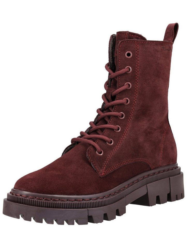 tamaris Stiefelette Veloursleder Schnürstiefelette