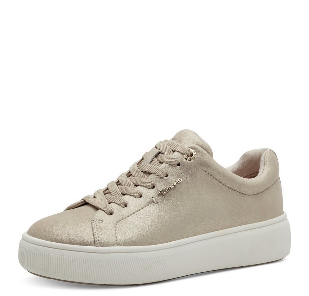 tamaris - Ties - Beige Schnürschuh