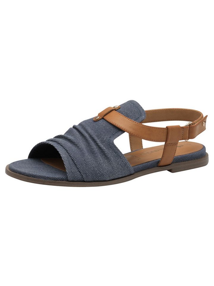 tamaris TOUCH-IT, ANTIslide mit Schließe kein Absatz Sandale TOUCH-IT (blau)