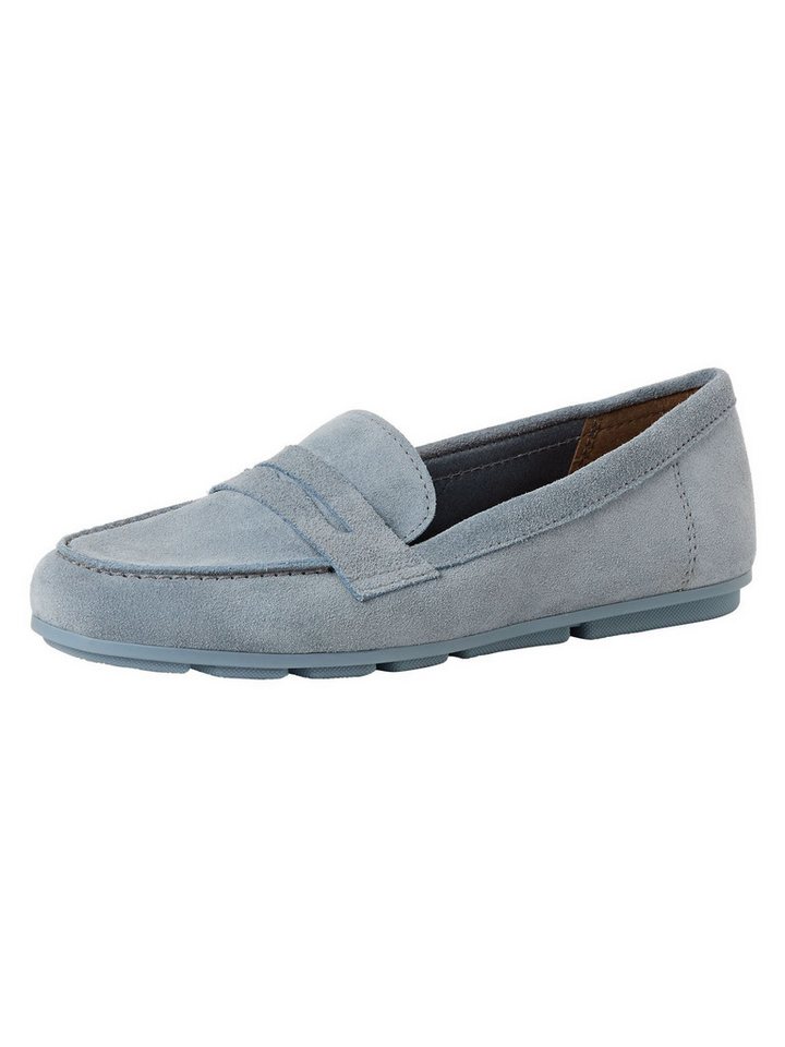 tamaris TOUCH-IT aus Leder Blockabsatz 1-24203-46 Slipper TOUCH-IT (blau)