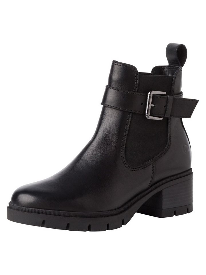 tamaris TOUCH-IT aus Leder Blockabsatz 1-25447-43 Chelseaboots TOUCH-IT