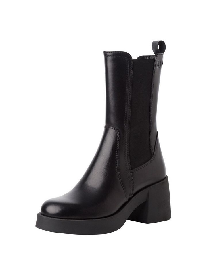tamaris TOUCH-IT aus Leder Blockabsatz 1-25451-43 Chelseaboots TOUCH-IT