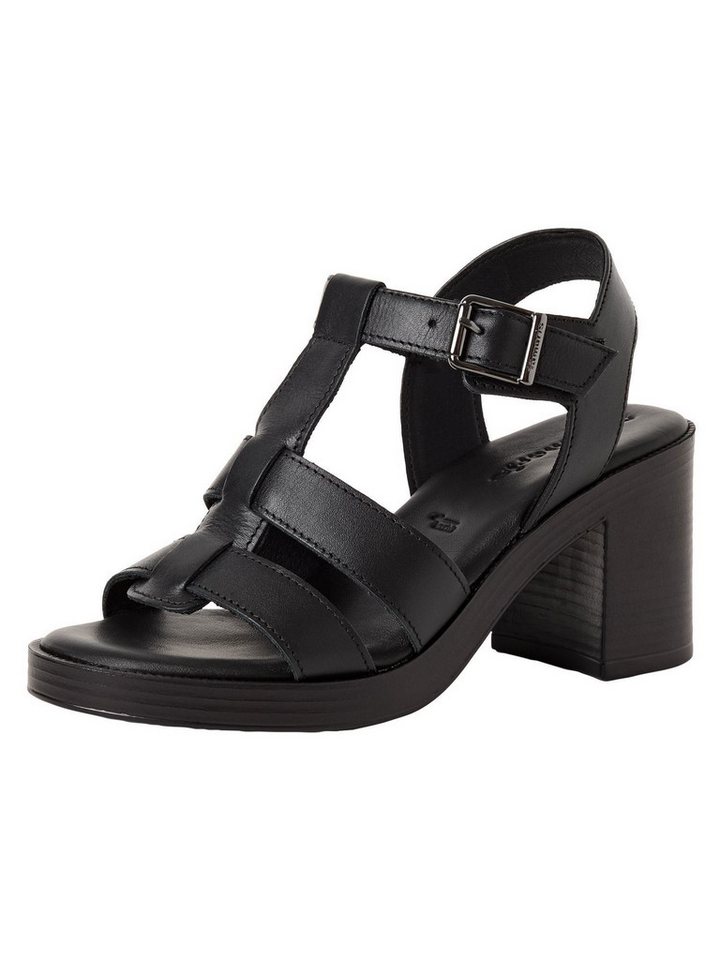 tamaris TOUCH-IT aus Leder Blockabsatz 1-28302-46 Sandalette TOUCH-IT