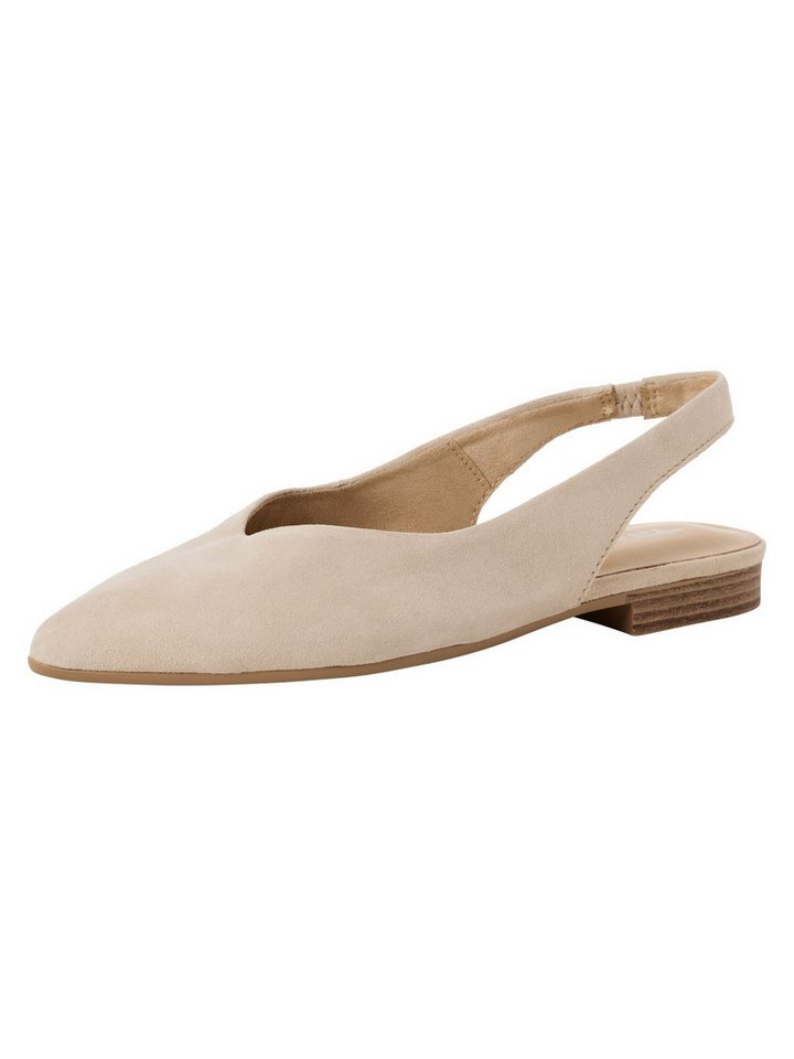 tamaris TOUCH-IT aus Leder Blockabsatz 1-29402-46 Slingpumps TOUCH-IT (beige/braun)