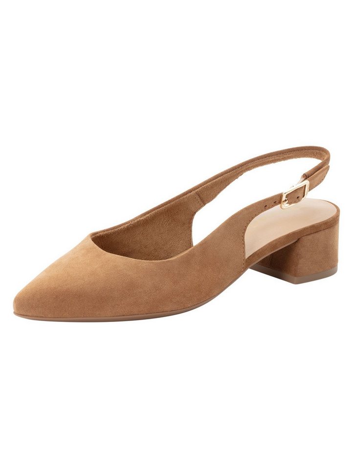 tamaris TOUCH-IT aus Leder Blockabsatz 1-29500-42 Slingpumps TOUCH-IT (braun)