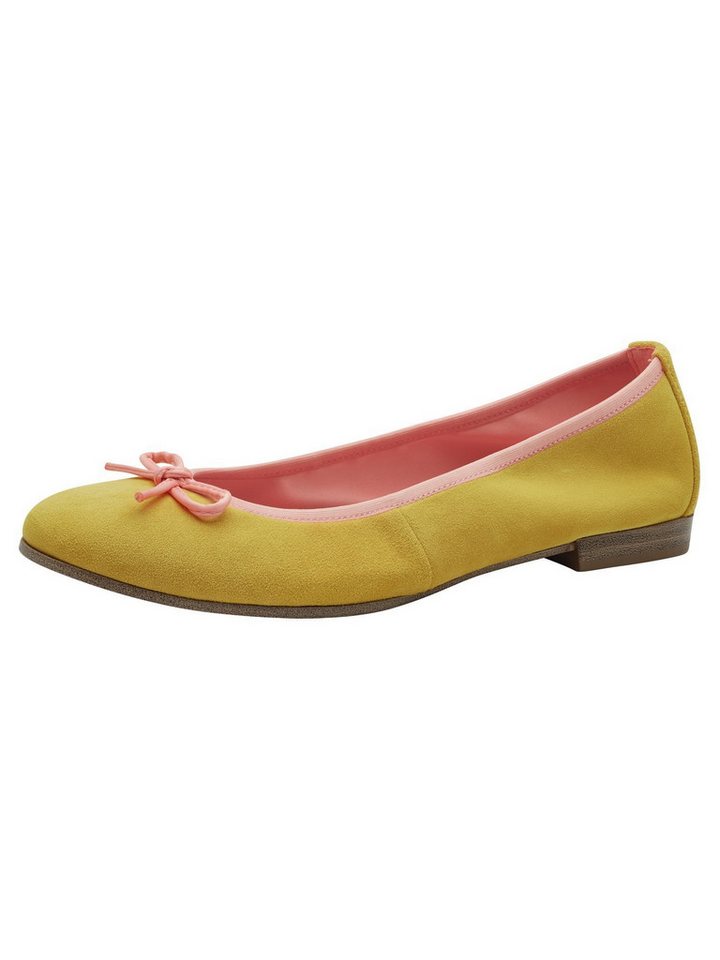 tamaris TOUCH-IT aus Leder kein Absatz 1-22166-44 Ballerina TOUCH-IT (gelb)