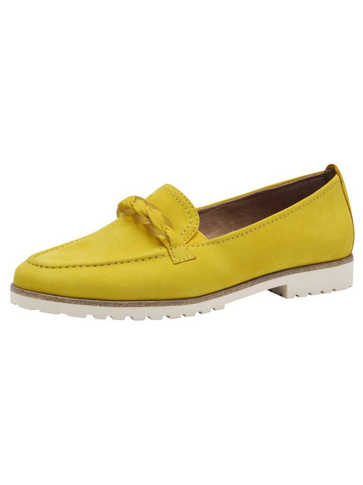 tamaris TOUCH-IT aus Leder kein Absatz 1-24200-42 Slipper TOUCH-IT (gelb)