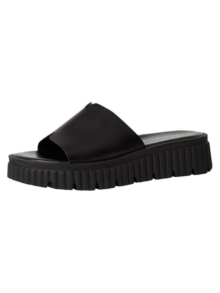 tamaris TOUCH-IT aus Leder kein Absatz 1-27216-44 Keilpantolette TOUCH-IT