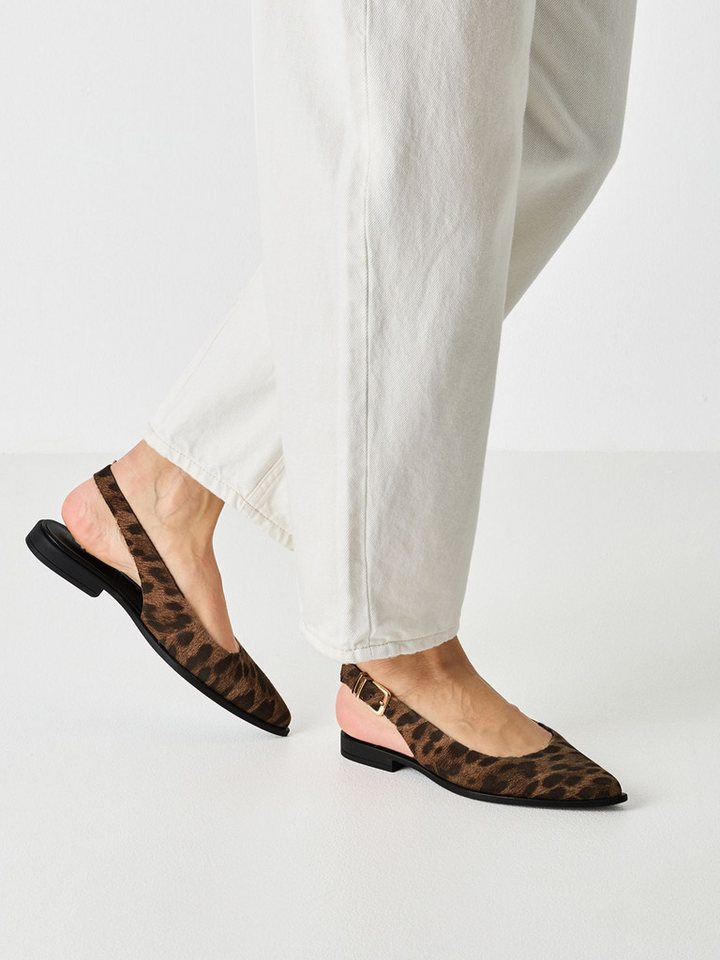 tamaris TOUCH-IT aus Leder kein Absatz 1-29414-46 Slingpumps TOUCH-IT (braun)