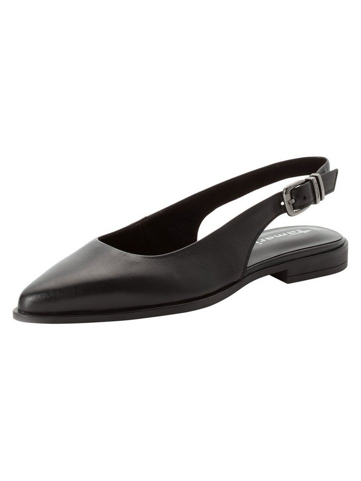 tamaris TOUCH-IT aus Leder kein Absatz 1-29414-46 Slingpumps TOUCH-IT (schwarz)