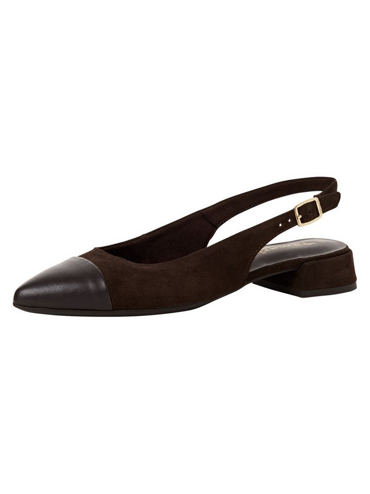 tamaris TOUCH-IT, COMFORT-Lining mit Schließe Blockabsatz Slingpumps TOUCH-IT (braun)