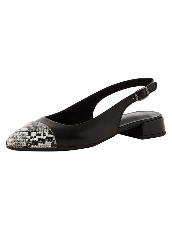 tamaris TOUCH-IT, COMFORT-Lining mit Schließe Blockabsatz Slingpumps TOUCH-IT (braun/schwarz)