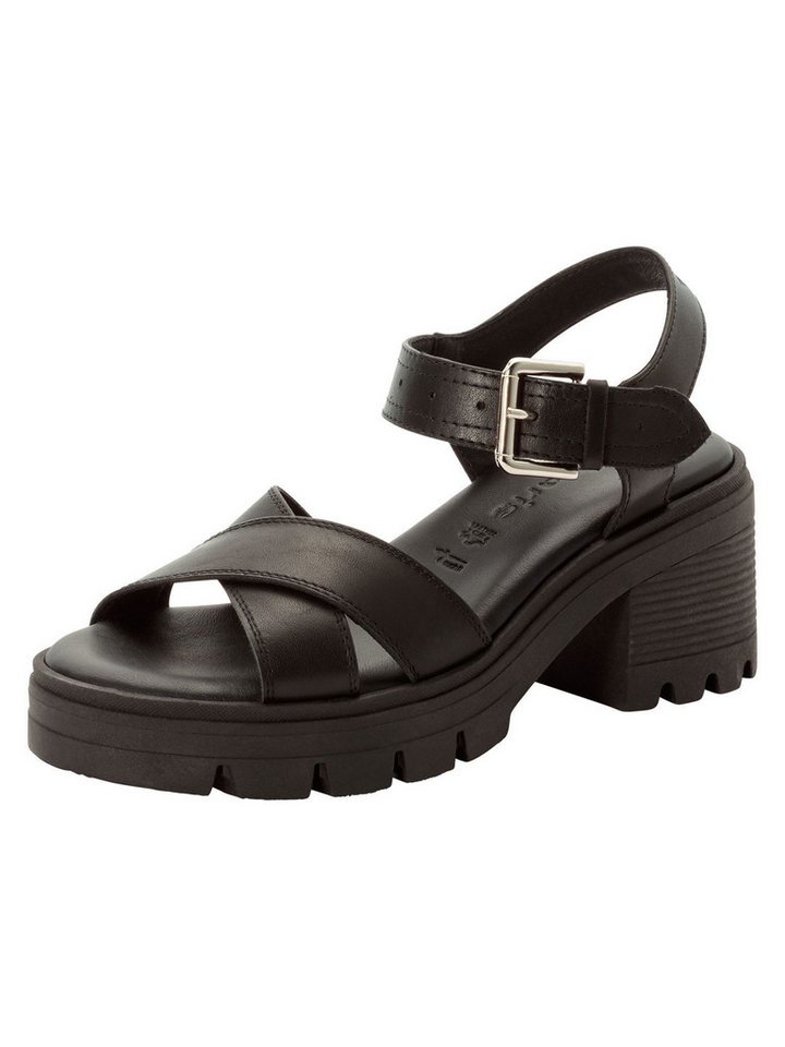 tamaris TOUCH-IT, Europrice aus Leder Blockabsatz Sandalette TOUCH-IT