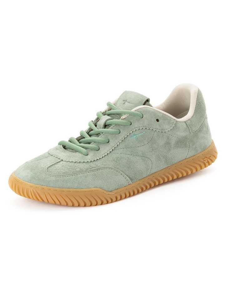 tamaris TOUCH-IT, Europrice aus Leder kein Absatz Sneaker TOUCH-IT (grün)