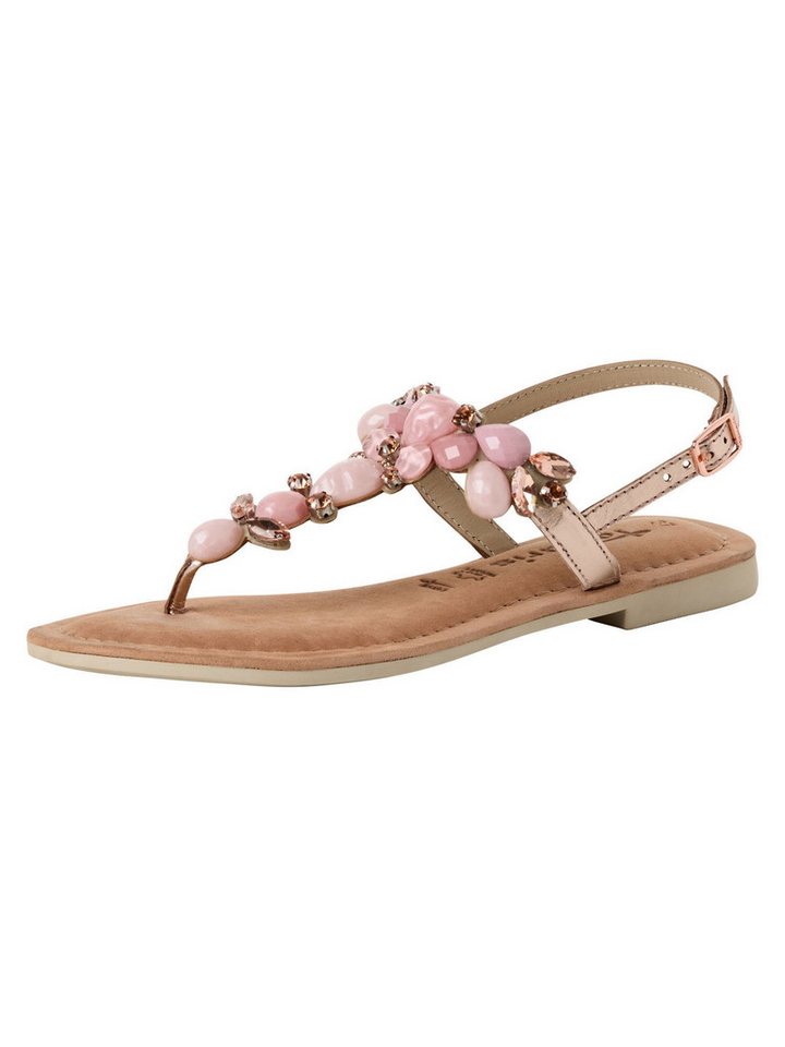 tamaris TOUCH-IT mit Blockabsatz kein Absatz 1-28163-42 T-Strap-Sandale TOUCH-IT