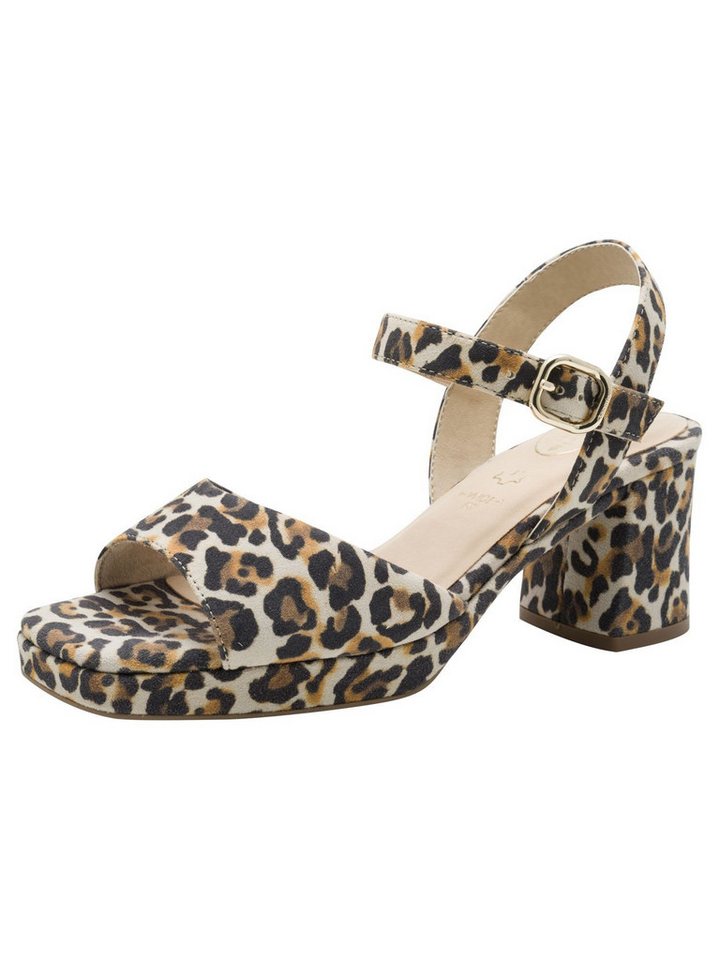 tamaris WIDE FIT comfortFit aus Leder Blockabsatz Sandalette comfortFit