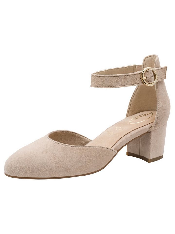 tamaris WIDE FIT comfortFit aus Leder Blockabsatz Sneaker comfortFit