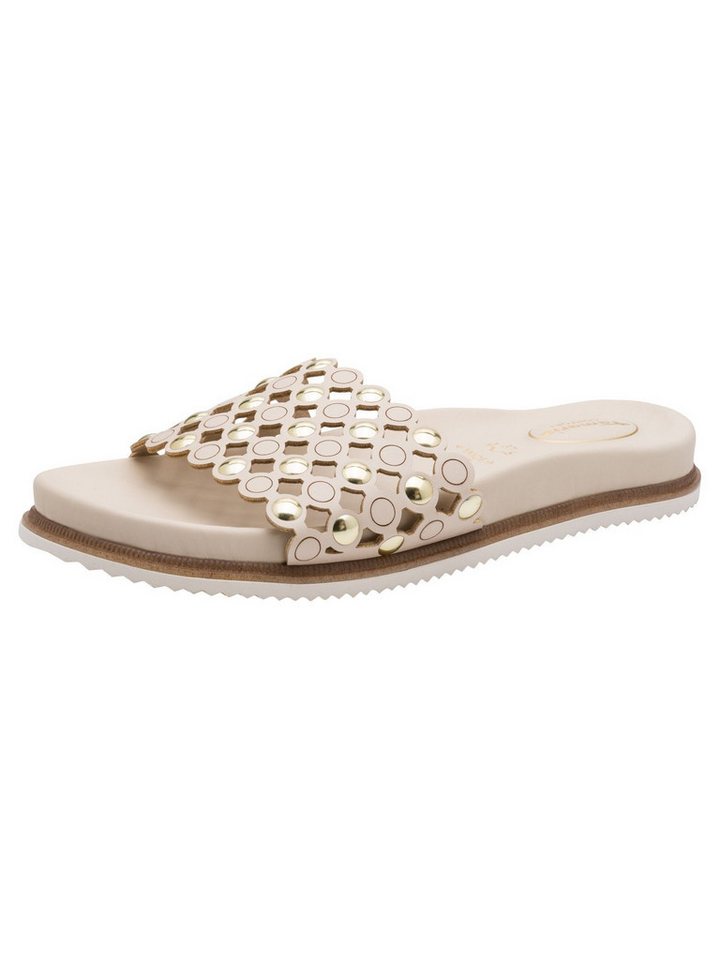 tamaris WIDE FIT comfortFit Frauen kein Absatz 8-87112-46 Pantolette comfortFit (beige/braun)
