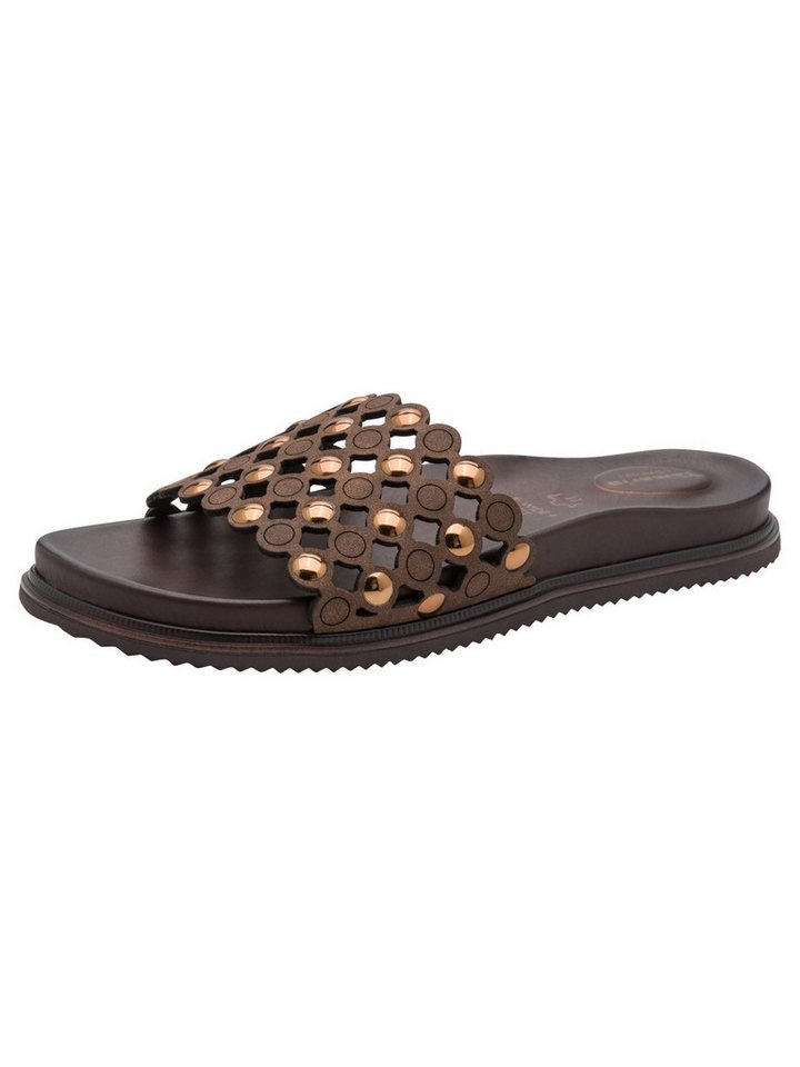 tamaris WIDE FIT comfortFit Frauen kein Absatz 8-87112-46 Pantolette comfortFit (braun)