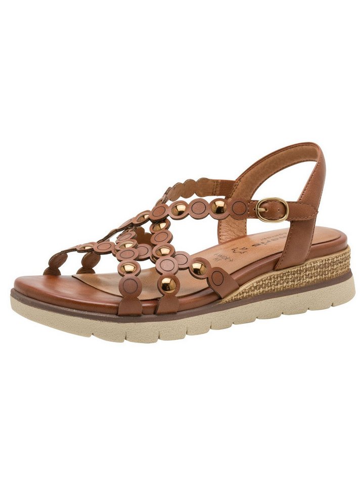 tamaris WIDE FIT comfortFit Frauen kein Absatz 8-88738-46 Plateausandaletten comfortFit (braun)