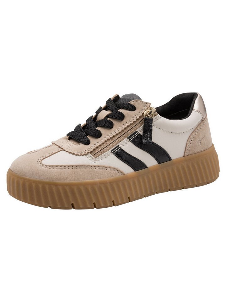 tamaris WIDE FIT Removable Sock, comfortFit aus Leder Sneaker Removable Sock