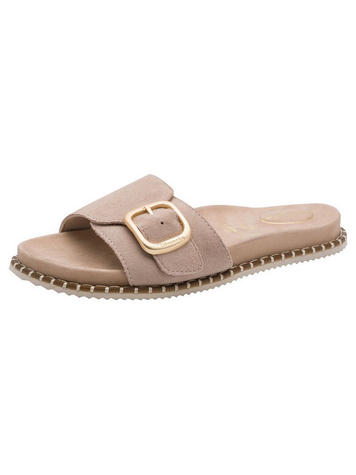 tamaris WIDE FIT MultiAdjustable, comfortFit aus Leder Pantolette MultiAdjustable