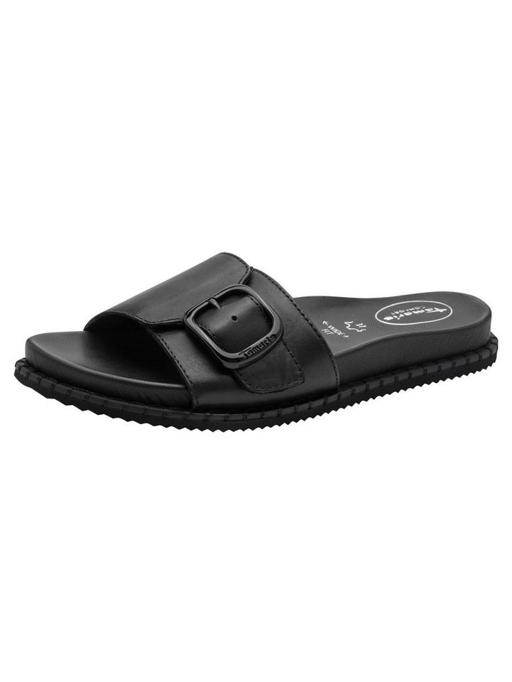 tamaris WIDE FIT MultiAdjustable, comfortFit aus Leder Pantolette MultiAdjustable (bunt/schwarz)
