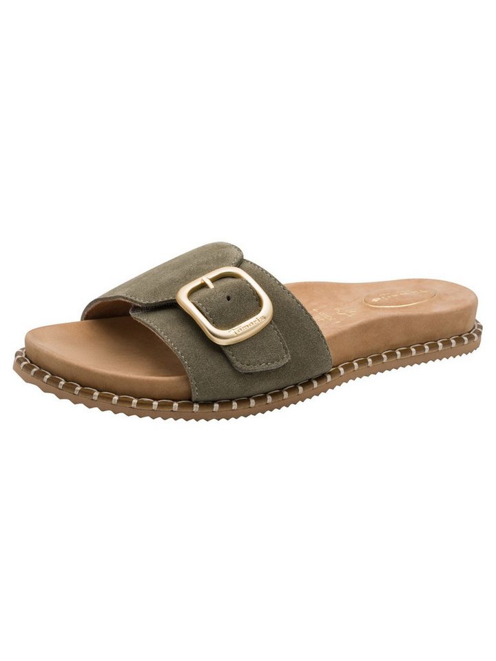 tamaris WIDE FIT MultiAdjustable, comfortFit aus Leder Pantolette MultiAdjustable