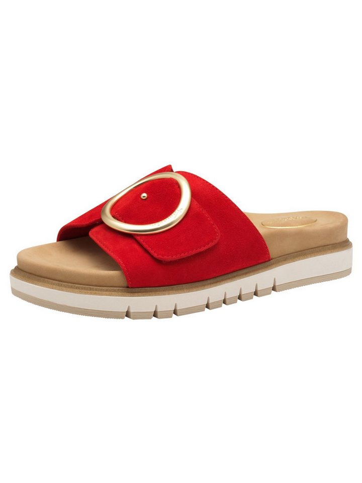 tamaris WIDE FIT MultiAdjustable, comfortFit aus Leder Pantolette MultiAdjustable