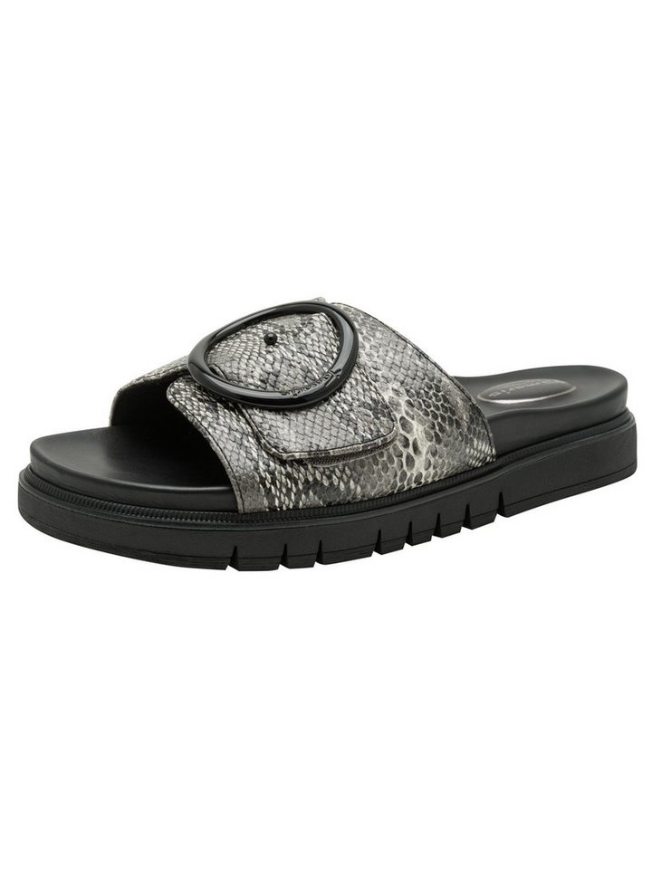tamaris WIDE FIT MultiAdjustable, comfortFit aus Leder Pantolette MultiAdjustable