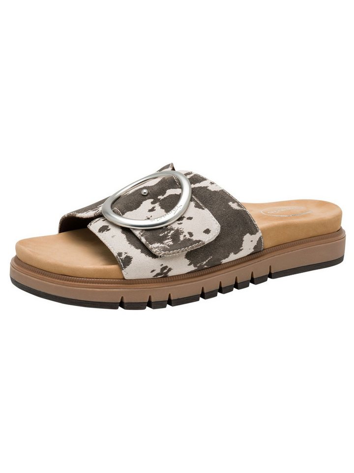 tamaris WIDE FIT MultiAdjustable, comfortFit aus Leder Pantolette MultiAdjustable