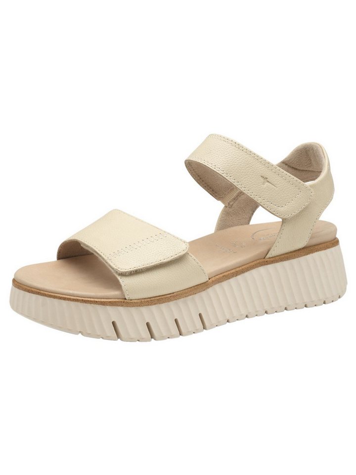 tamaris WIDE FIT MultiAdjustable, comfortFit aus Leder Sandale comfortFit