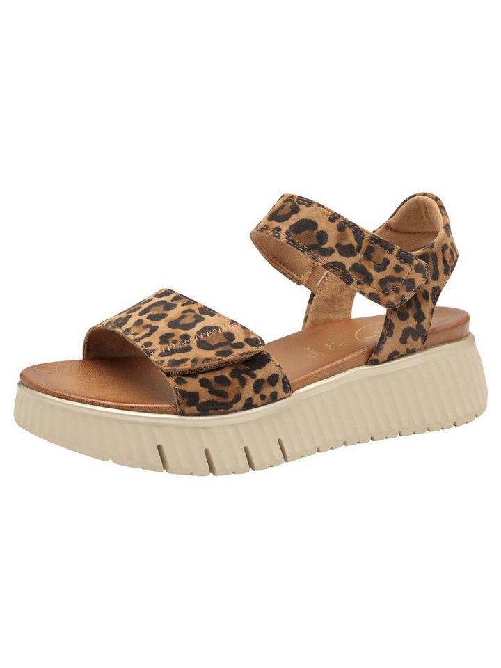 tamaris WIDE FIT MultiAdjustable, comfortFit aus Leder Sandale comfortFit