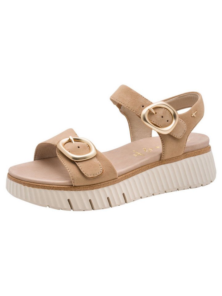 tamaris WIDE FIT MultiAdjustable, comfortFit aus Leder Sandale comfortFit