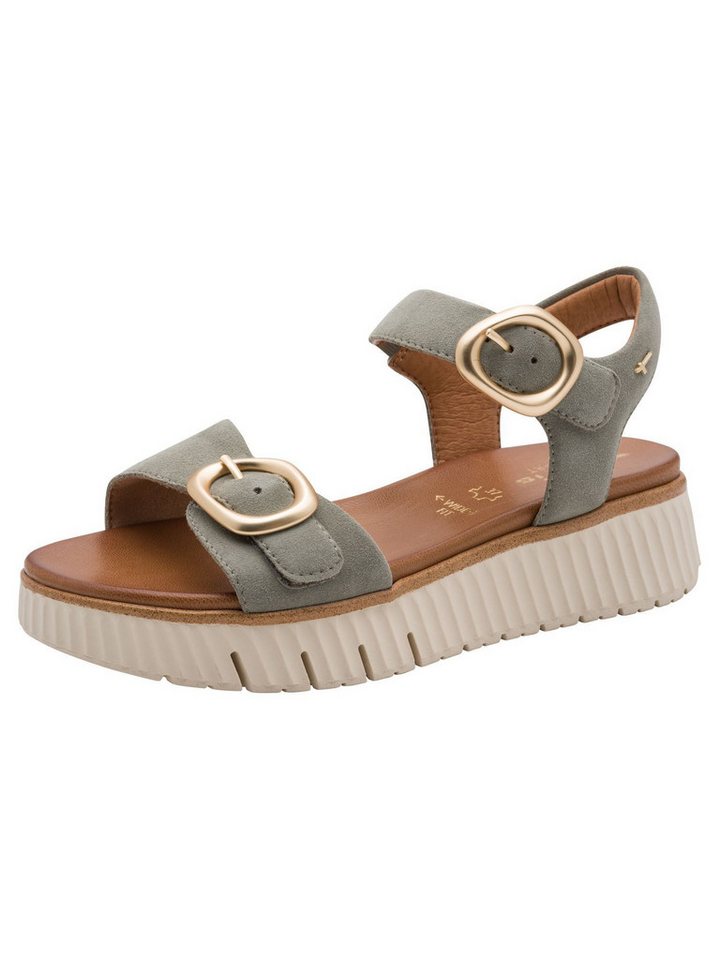 tamaris WIDE FIT MultiAdjustable, comfortFit aus Leder Sandale comfortFit