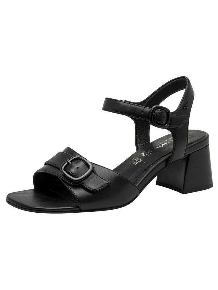 tamaris WIDE FIT MultiAdjustable, comfortFit aus Leder Sandalette MultiAdjustable