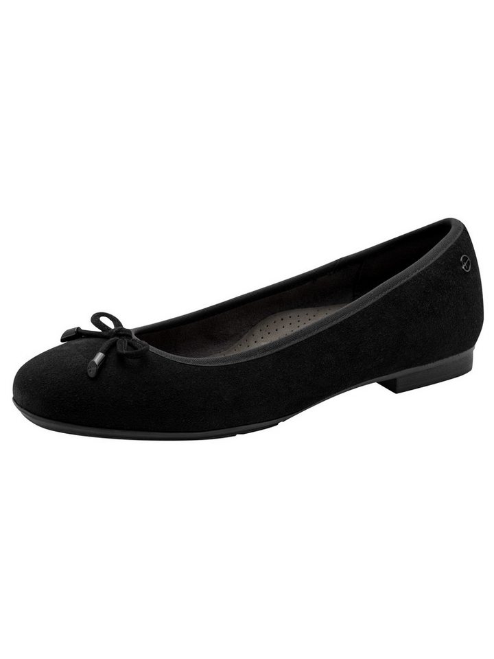 tamaris WIDE FIT Removable Sock, comfortFit aus Leder Ballerina Removable Sock