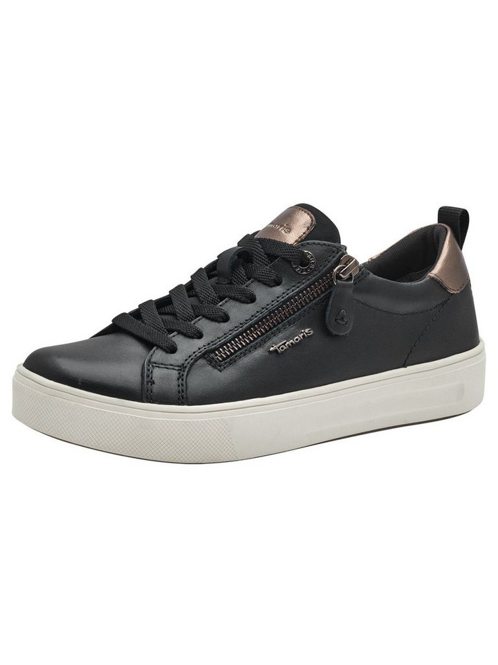tamaris WIDE FIT Removable Sock, T-FLOW EFFECT, comfortFit Sneaker Removable Sock (schwarz/weiß)