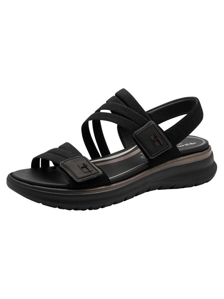 tamaris WIDE FIT Sandale Removable Sock (schwarz)
