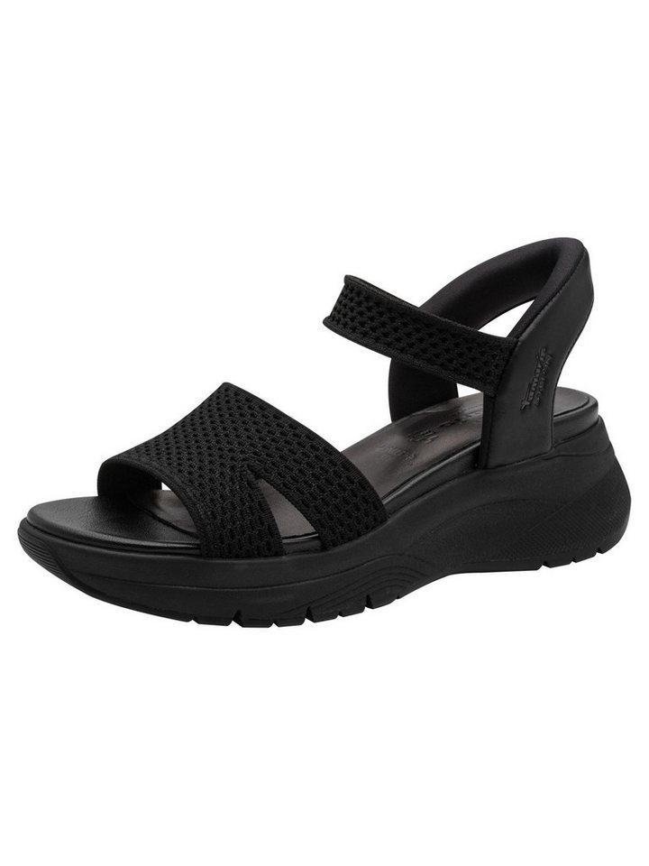 tamaris WIDE FIT STEP IN, comfortFit Frauen kein Absatz Plateausandaletten comfortFit