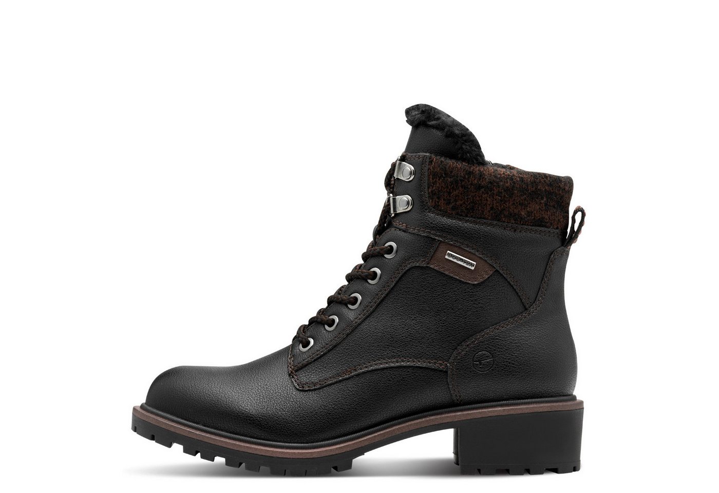 tamaris Damen Duo-Tex Schnürstiefelette 1-26266-43-020 BLACK MATT Stiefelette
